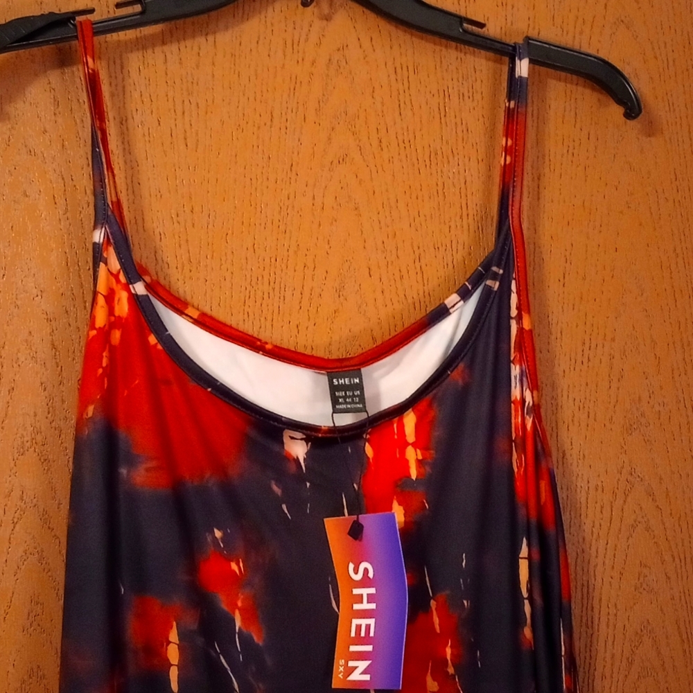 Extra large fitted maxi dress